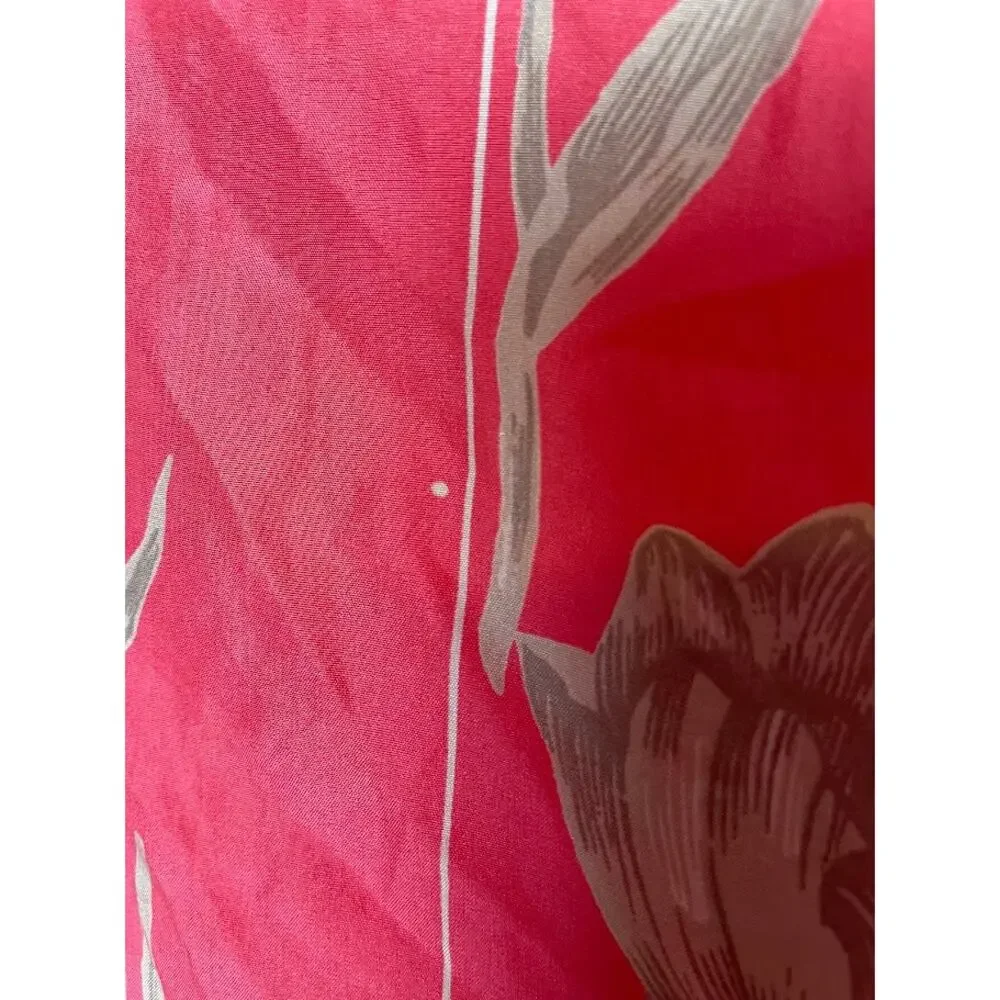 coAco Silk Tulip Windbreaker Jacket Womens M Pink Coral Y2K Light Weight Coat